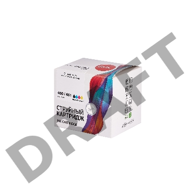 Набор струйных картриджей Sakura 3711C004 (460 Black/ 461 Color) для Canon, мультипак, 15/15 мл., 400 к.