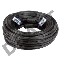 Кабель VCOM VVG6448-20M(C) Кабель монитор-SVGA card (15M-15M) 20м 2 фильтра    