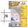 Этикетки Avery Zweckform 3474 A4 70x37мм 24шт на листе/70г/м2/100л./белый матовое самоклей. универсальная