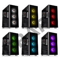 Корпус V200 TG RGB CA-1K8-00M1WN-01 Black/Win/SPCC/Tempered Glass*1/120mm RGB Fans*3 + 120mm Standard Fan*1/MB Sync