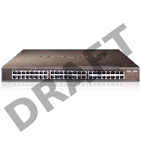 Сетевой коммутатор  TP-Link SMB TL-SG1048 Коммутатор 48-port Gigabit Switch, 1U 19-inch rack-mountable steel case