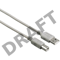 Кабель Hama H-200902 00200902 USB A(m) USB B(m) 5м серый
