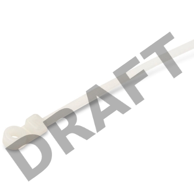 Стяжка нейлоновая неоткрывающаяся Hyperline GTM-200STC, безгалогенная (halogen free), 200x4.8мм, под винт (100 шт)