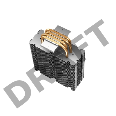 Кулер DEEPCOOL GAMMAXX 400 V2 BLUE LGA1366/115X/AM4/AM3/+/AM2/+/FM2/+/FM1 (20шт/кор, TDP 180Вт, PWM, Blue Led Fan 120mm, 4 тепл. трубки прямого контакта ) RET