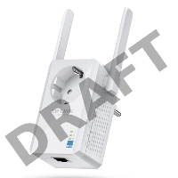 Сетевой адаптер TP-Link SOHO  TL-WA860RE 300Mbps Wireless N Wall Plugged Range Extender with AC Passthrough, QCA(Atheros), 2T2R, 2.4GHz, 802.11b/g/n, 1 10/100Mbps LAN port, Range Extender button, Range Extender mode, suppo поставляется без кабеля RJ-45