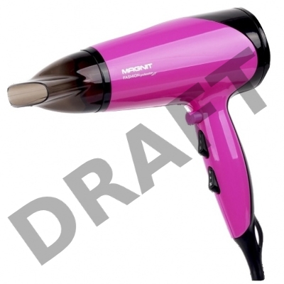 Фен Magnit RMH-1169 пурпурно-черный