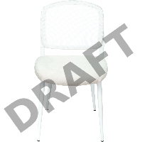 Стул для кухни Бюрократ KF-8W белый металл белый на ножках (KF-8W/WHITE)
