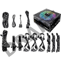 Блок питания Thermaltake ATX 850W Toughpower iRGB Plus 80+ gold (24+4+4pin) APFC 140mm fan color LED 12xSATA Cab Manag RTL