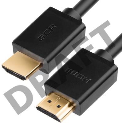 Кабель Greenconnect 7.5m HDMI версия 2.0, HDR 4:2:2, Ultra HD, 4K 60 fps 60Hz/5K*30Hz, 3D, AUDIO, 18.0 Гбит/с, 28/28 AWG, OD7.3mm, тройной экран, черный