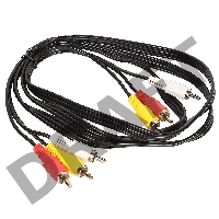 Кабель VCOM VAV7150-1.5M Кабель соединительный 3xRCA (M) - 3xRCA (M), 1,5m 