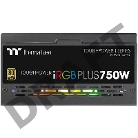 Блок питания Thermaltake ATX 750W Toughpower iRGB Plus 80+ gold (24+4+4pin) APFC 140mm fan color LED 9xSATA Cab Manag RTL