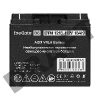 Аккумуляторная батарея ExeGate DTM 1218 (12V 18Ah, клеммы F3 (болт М5 с гайкой))