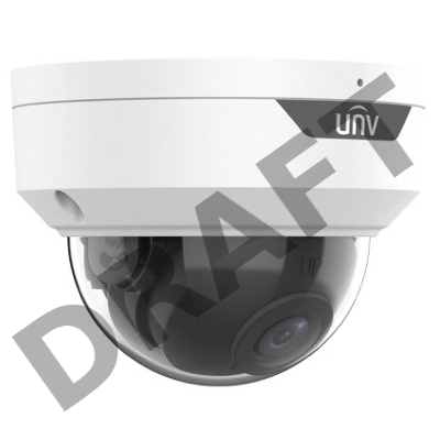 Видеокамера Uniview IP купольная антивандальная, 1/2.9