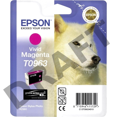 Картридж струйный Epson T096340 C13T09634010 пурпурный для Epson St R2880 (11мл)