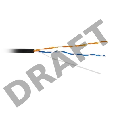 Кабель TWT UTP, 2 пары, Кат.5е, для внешней прокладки, 305 м