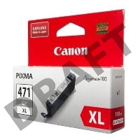 Картридж Canon CLI-471GY XL (0350C001), серый повышенной емкости, 11 мл, до 289 цв.фото 10х15, для Pixma iP7240/ MG5440/MG5740/MG6340/MG6840/MG7740/ TS5040/TS6040/TS8040/TS9040 (CLI-471XLGY / CLI-471XL GY)