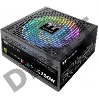 Блок питания Thermaltake ATX 750W Toughpower iRGB Plus 80+ gold (24+4+4pin) APFC 140mm fan color LED 9xSATA Cab Manag RTL