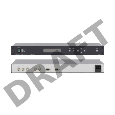 Преобразователь сигнала Kramer Electronics FC-42 компонентного сигнала HDTV в сигнал HD-SDI с генератором тестов и контрольным выходом VGA, разрешения 720p и 1080i (до 60 Гц), 1080p (до 30 Гц)