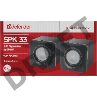 Колонки DEFENDER SPK 33 (2.0 ,5 Вт, питание от USB) 65633