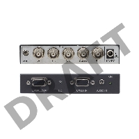 Преобразователь сигнала Kramer Electronics VP-102xl сигналов VGA в RGBHV и стерео аудио сигналов, регулятор уровня аудиосигнала (видео: 420MHz; аудио: >100kHz)