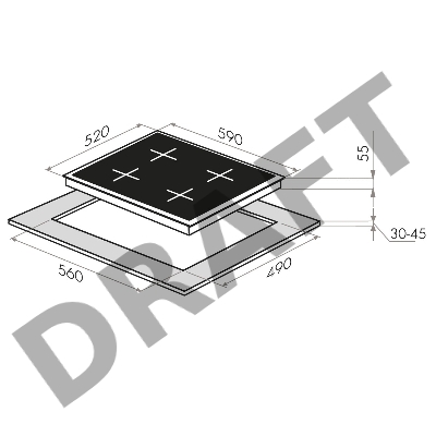 Электрическая индукционная панель MAUNFELD EVI.594.FL2(S)-BK
