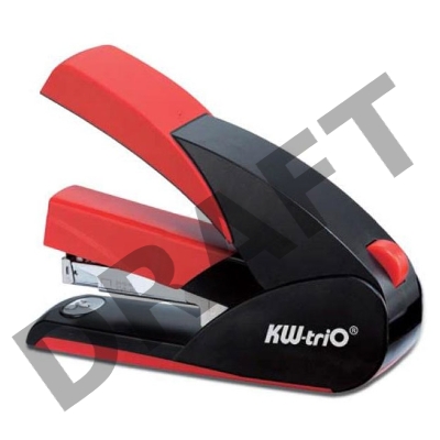 Степлер настольный Kw-Trio 5652BK/RED Lever-Tech 24/6 26/6 (20листов) снижение усилия черный/красный 100скоб металл/пластик