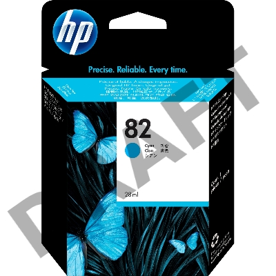 Картридж струйный HP №82 C4911A голубой для HP DJ 500/800 (69мл)