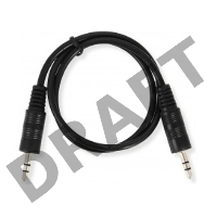 Кабель аудио Ningbo JAAC002-0.5 Jack 3.5 (m)/Jack 3.5 (m) 0.5м. черный     