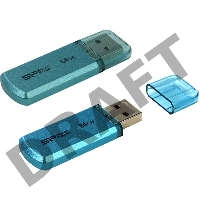 Флеш Диск Silicon Power 64Gb Helios 101 SP064GBUF2101V1B USB2.0 синий