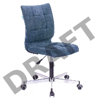 Кресло Бюрократ CH-330M/LT-27 без подлокотников темно-синий Light 27 крестовина металл