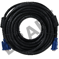 Кабель VCOM VVG6448-15M(C) Кабель монитор-SVGA card (15M-15M) 15м 2 фильтра     