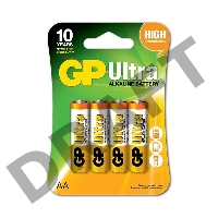 Батарея GP Ultra Alkaline 15AU LR6 AA (4шт)