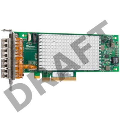 Контроллер Controller QLogic QLE2694L-CK, 16Gb Quad Port FC HBA, PCIe Gen3 x8, LC multi-mode optic - Low Profile