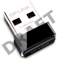 Сетевой адаптер TP-Link SOHO  TL-WN725N Беспроводной USB Нано адаптер 150 Мбит/с стандарта N c кнопкой QSS(Realtec)