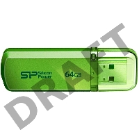 Флеш Диск Silicon Power 64Gb Helios 101 SP064GBUF2101V1N USB2.0 зеленый