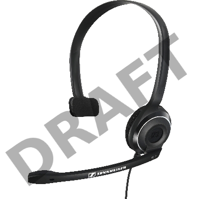 Гарнитура Sennheiser PC 7 USB моно накладная закрытая 42-17000Гц 2м USB 95дБ микрофон 90-15000Гц