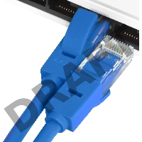 Патч-корд Greenconnect прямой 0.15m, UTP кат.5e, синий, позолоченные контакты, 24 AWG, литой, GCR-LNC01-0.15m, ethernet high speed 1 Гбит/с, RJ45, T568B Greenconnect Патч-корд прямой 0.15m, UTP кат.5e, синий, позолоченные контакты, 24 AWG, литой, GCR-LNC0