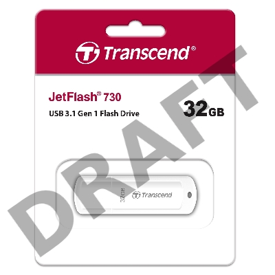 Флеш Диск Transcend 32Gb Jetflash 730 TS32GJF730 USB3.0 белый