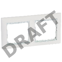 Рамка Valena-рамка *2 бел./кристалл