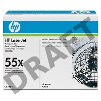 Тонер-картридж HP CE255X черный для LaserJet P3015/P3015d/P3015dn/P3015x 12500 стр.