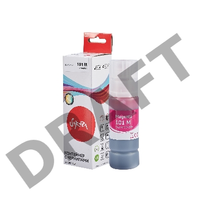 Контейнер с чернилами Sakura C13T03V34A (101 M) для Epson, водорастворимый тип, пурпурный, 6000 к., 70 мл.