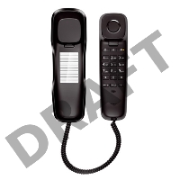 Телефон Siemens/Gigaset DA210 (IM) Black. Телефон проводной (черный)