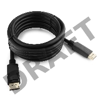 Кабель DisplayPort Gembird/Cablexpert , 3м, 20M/20M, черный, экран, пакет(CC-DP-10)