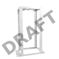 Стойка двухрамная ЦМО СТК-С-45.2.1000 45U 560ммX1280мм направл.закл.гайки 480кг серый