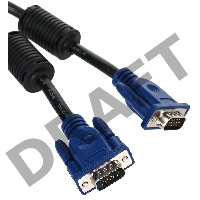 Кабель VGA 1.8м Aopen/Qust (ACG341AD-1.8M) Кабель монитор-SVGA card 15M-15M 1,8m 2 фильтра 6938510840929