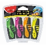 Набор текстовыделителей Maped Fluo peps pocket с мягким корпусом, пишущий узел 1-5мм, устойчивые в солнечному свету чернила, 4 шт