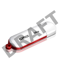 Флеш Диск Silicon Power 64Gb LuxMini 320 SP064GBUF2320V1W USB2.0 белый