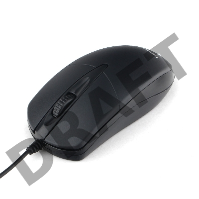 Мышь Гарнизон GM-220XL, USB, чип- Х, черный, 2 метра,1000 DPI, 2кн.+колесо-кнопка