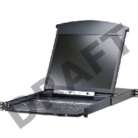 Переключатель консоли электронный, 16 портов PS/2, ж/к экран 17