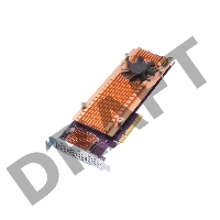 Плата расширения QNAP QM2-4S-240 Quad M.2 SATA SSD expansion card; supports up to four M.2 2280 formfactor M.2 SATA SSDs; PCIe Gen2 x4 host interface; Low-profile bracket pre-loaded, Low-profile flat and Full-height are bundled